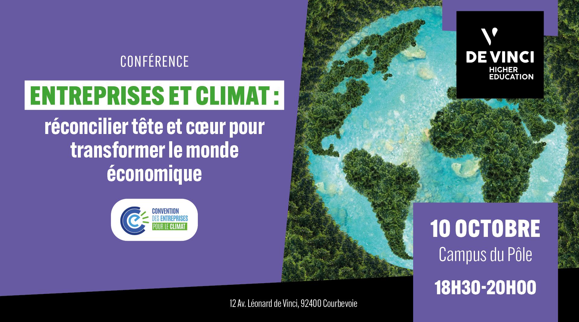 Conférence la Convention des Entreprises pour le Climat Yannick